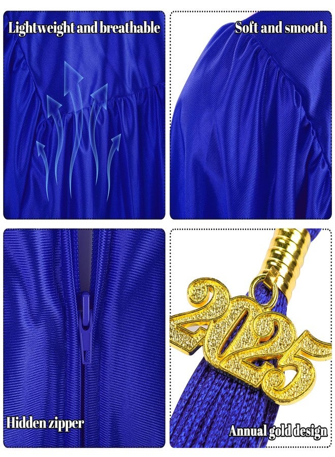 SOMSOC 4 Pieces Kindergarten Graduation Gown Grad Cap Set for Kids Preschool Nursery Graduation Stole Gown with 2025 Tassel - Image 3